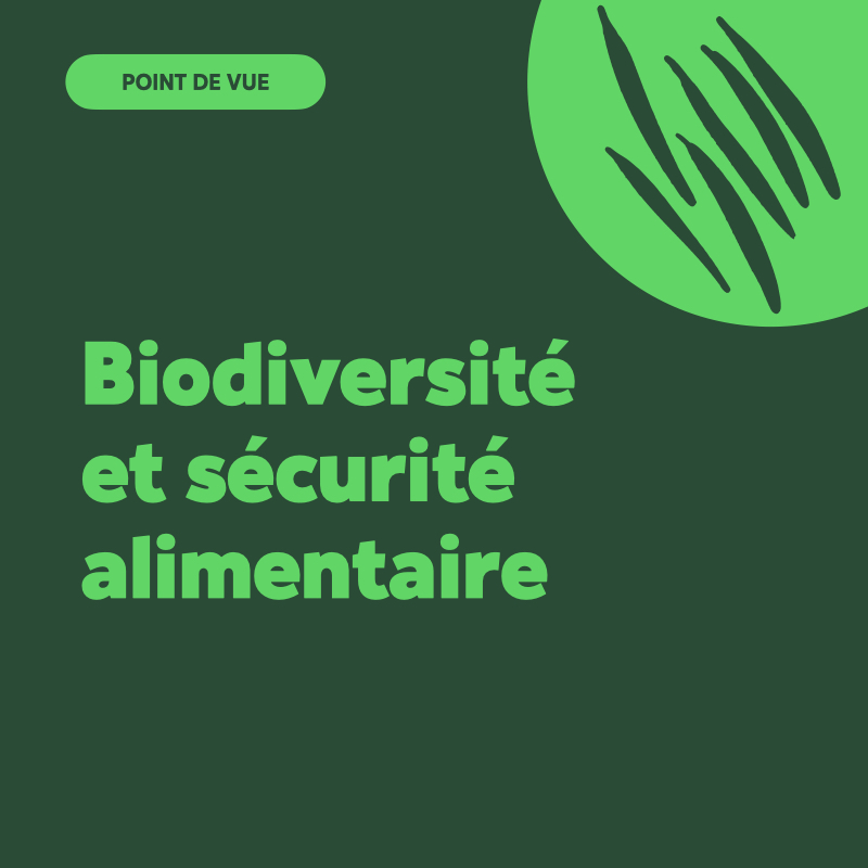 biodiversité sécurité alimentaire