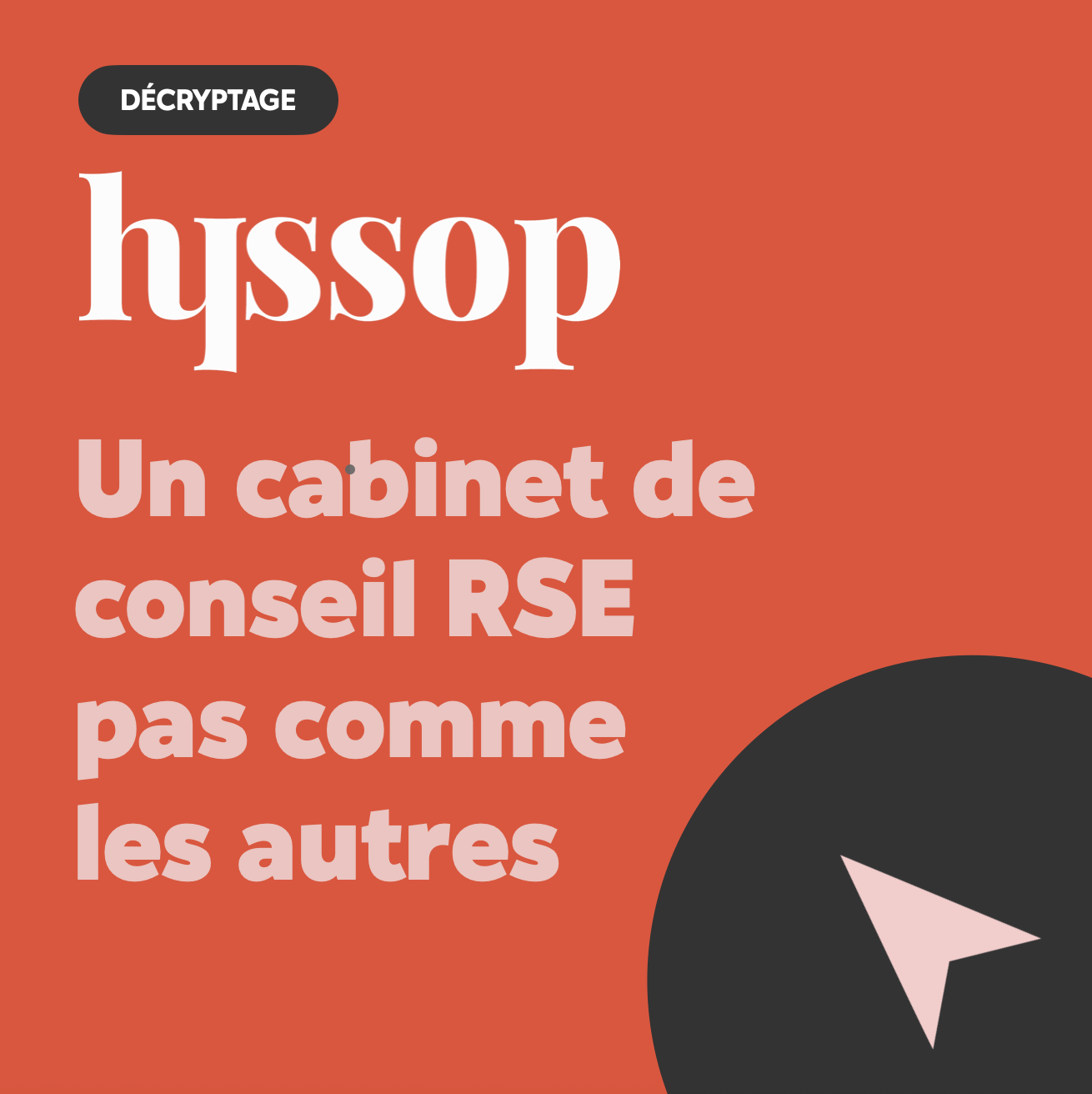 Hyssop cabinet conseil RSE